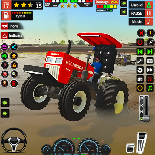 Real Indian Tractor Farming 3D