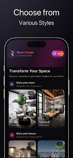 RoomStylerAI - Interior Design ekran görüntüsü