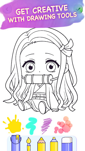 Chibi Doll Coloring Games ekran görüntüsü