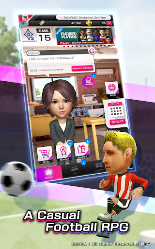 SEGA Pocket Club Manager ekran görüntüsü