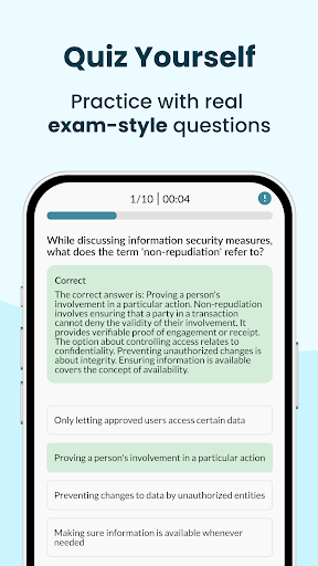 ISC2 CC EXAM PREP 2026 ekran görüntüsü
