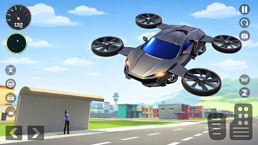Flying Car Stunt Game ekran görüntüsü