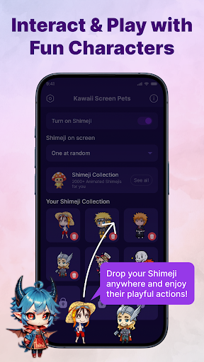 Kawaii Shimeji Screen Pet ekran görüntüsü