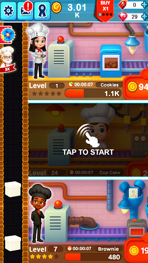 Idle Food Factory Game ekran görüntüsü