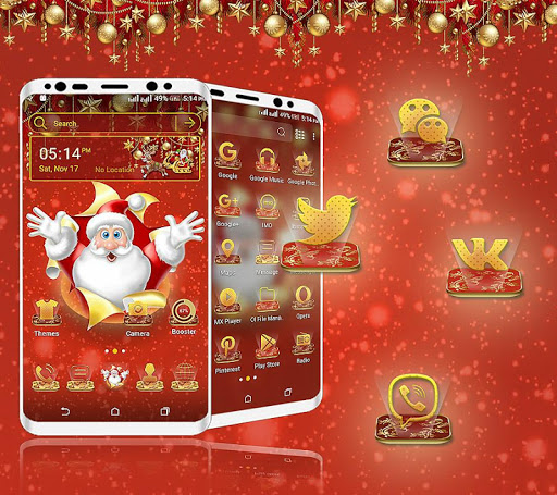 Christmas Santa Launcher Theme ekran görüntüsü