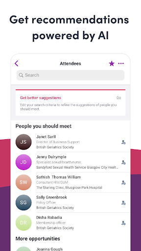 BGS Virtual Events ekran görüntüsü