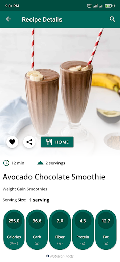 Weight Gain Smoothie Recipes ekran görüntüsü