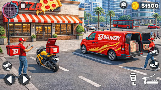 City Food Delivery Simulator ekran görüntüsü