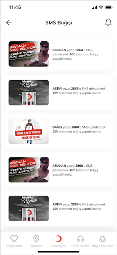Türk Kızılay Mobil ekran görüntüsü