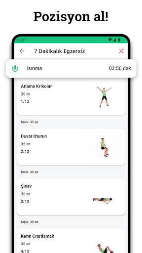7 Dakika HIIT Antrenmanı ekran görüntüsü