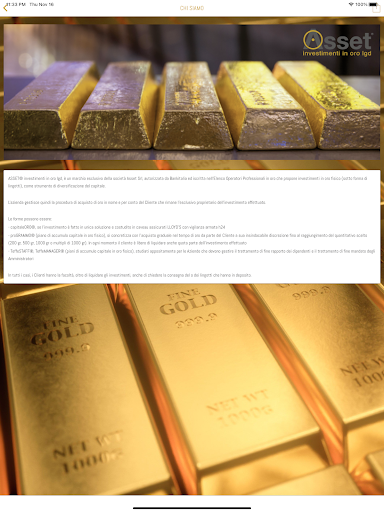 ASSET Investimenti in Oro ekran görüntüsü
