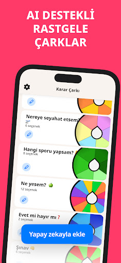 Seçim Ruleti - Karar Çarkı ekran görüntüsü