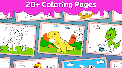 Dino Coloring Game ekran görüntüsü