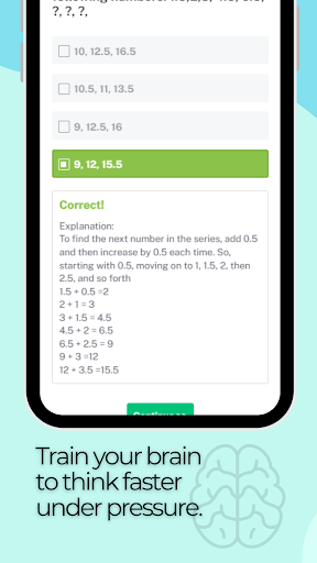 PI Cognitive Assessment Test ekran görüntüsü
