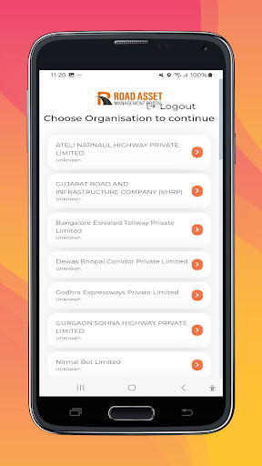 Road Asset Management Portal ekran görüntüsü