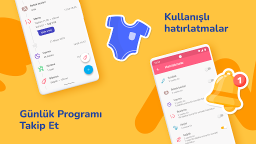 Bebek takip programı ekran görüntüsü