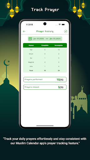 Muslim Calendar Prayer Times ekran görüntüsü