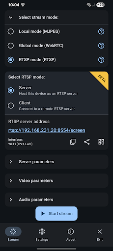 ScreenStream ekran görüntüsü