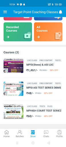 Target Point Coaching Classes ekran görüntüsü