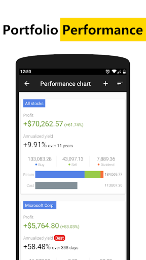 JStock:Stock Market, Portfolio ekran görüntüsü
