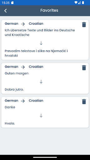 German Croatian Translator ekran görüntüsü