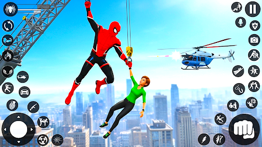 Spider Rope Hero: Crime Run 3D ekran görüntüsü