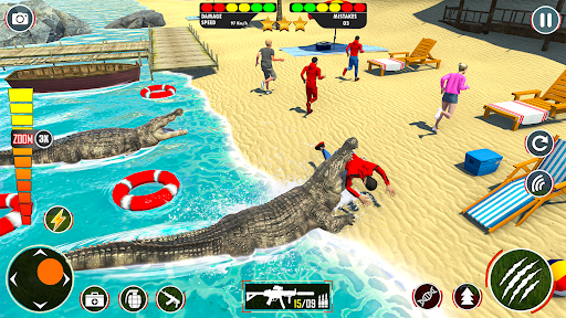 Hungry Animal Crocodile Games ekran görüntüsü