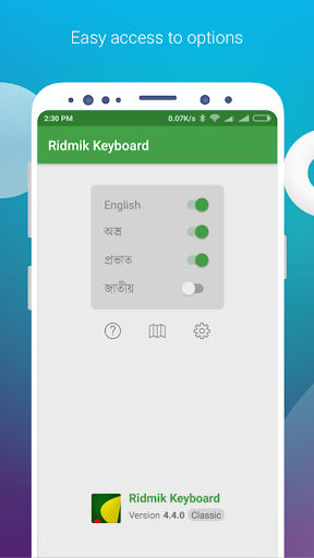 Ridmik Classic Keyboard ekran görüntüsü