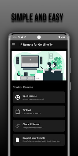 Remote for Goldline tv ekran görüntüsü