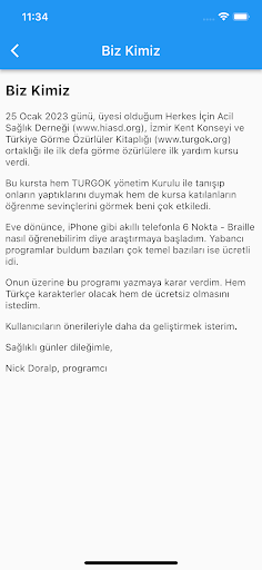 Altı Nokta Braille ekran görüntüsü