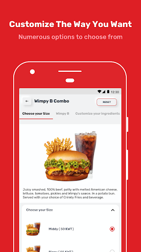 Wimpy Kuwait - Order burgers ekran görüntüsü