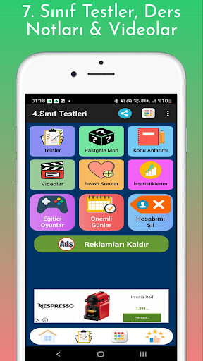 7. Sınıf Test Çöz Tüm Dersler ekran görüntüsü