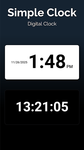 Simple Clock - Digital Clock ekran görüntüsü