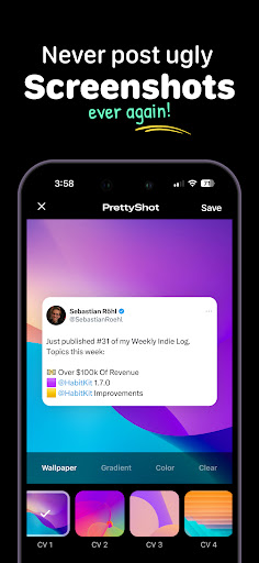 Screenshot - PrettyShot ekran görüntüsü