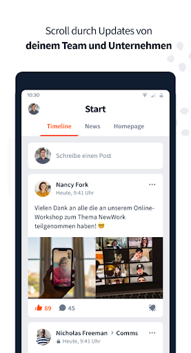 Intranet Unternehmung Hanau ekran görüntüsü