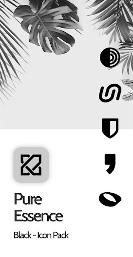 Pure Essence Black Icon Pack ekran görüntüsü
