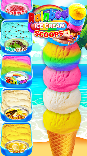Rainbow Ice Cream Scoops ekran görüntüsü