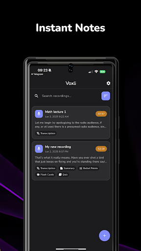 AI Note Taking, Memo: NoteHive ekran görüntüsü