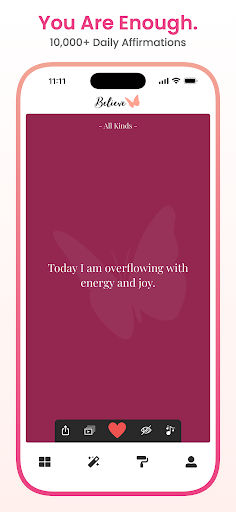 Believe - Daily Affirmations ekran görüntüsü