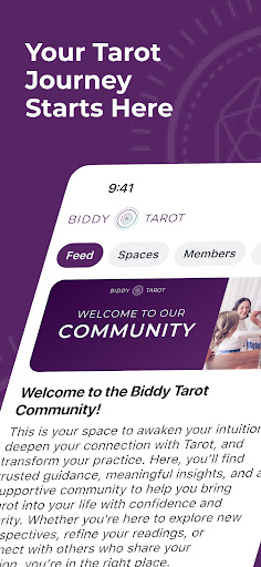 Biddy Tarot Community ekran görüntüsü