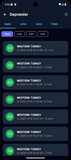 Deprem İZMİR ekran görüntüsü