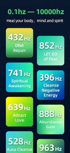 Healing Frequencies Sounds Hz ekran görüntüsü