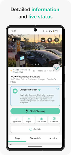 Chargehub EV & Tesla Charging ekran görüntüsü
