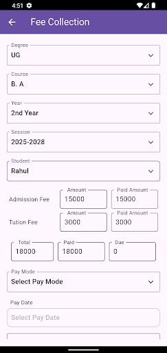 GIMS College Management App ekran görüntüsü
