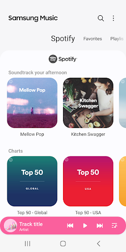 Samsung Music ekran görüntüsü