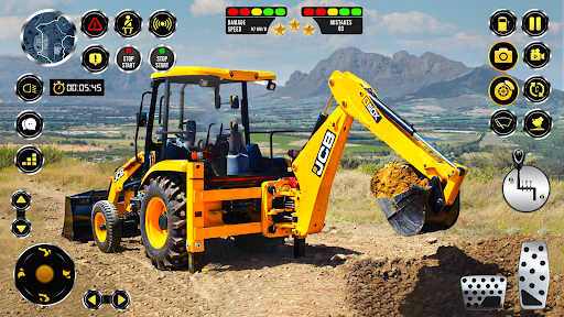 jcb eksavatör simülatör oyunla ekran görüntüsü