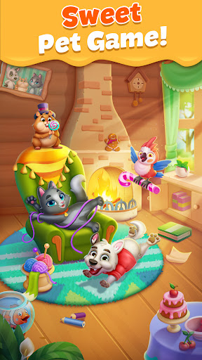 Pet Candy Puzzle - Maç 3 ekran görüntüsü