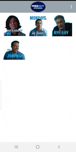 Free Guy Stickers ekran görüntüsü