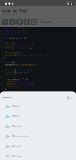 Arduino ProX ekran görüntüsü