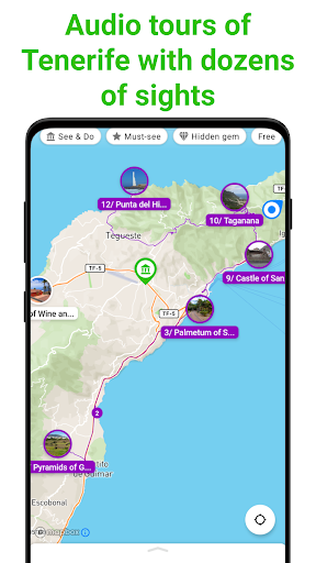 Tenerife Tour Guide:SmartGuide ekran görüntüsü